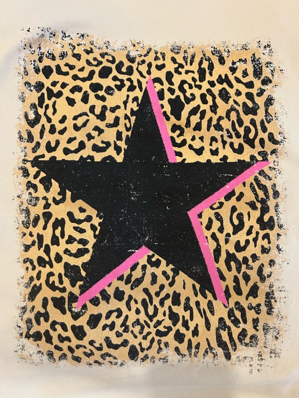 Sweatshirt with Leopard Print and Star - Picture 3 of 5